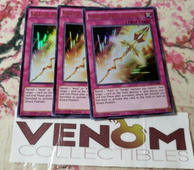 3x (M/NM) - Nordic Relic Gungnir - LC5D-EN200 - Ultra Rare - 1st Edition YuGiOh-image