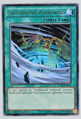 Yugioh Earthbound Whirlwind LC5D-EN155 Rare 1st Edition-image
