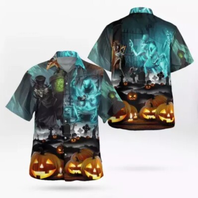 Haunted Mansion Halloween Hawaiian Shirt S-5XL-image