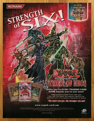2006 Yu-Gi-Oh! TCG GX Strike of Neos Print Ad/Poster Official Cards Promo Art-image