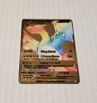 Pokémon charizard  GX- HP 250 Gold Background Great Condition-image