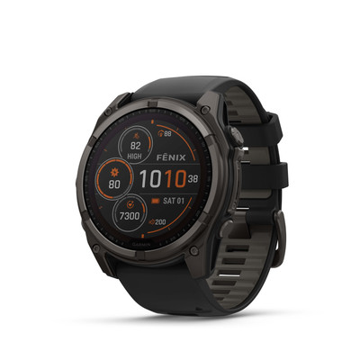 Garmin - fnix 8 Solar Sapphire GPS Smartwatch 51mm Fiber-reinforced polymer ...-image