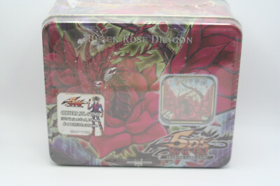 (500961) Yugioh 5Ds 2008 BLACK ROSE DRAGON COLLECTOR'S TIN  - NON MINT-image