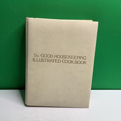 Very Rare THE GOODHOUSKEEPING ILLUSTRATED COOK BOOK by Zoe Coulson Leather-image