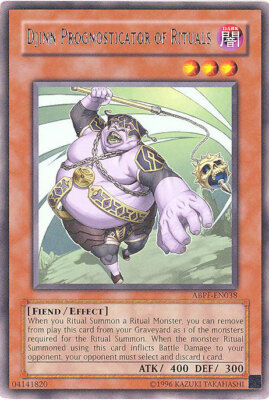 3 x Yu-Gi-Oh Card - ABPF-EN038 - DJINN PROGNOSTICATOR OF RITUALS (rare) - NM-image