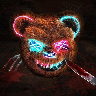 Bear Mask - Scary Plush for Halloween Cosplay Party -image