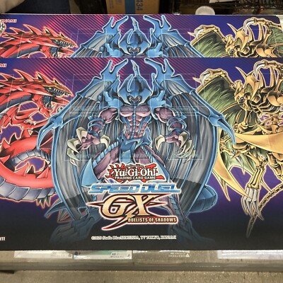1x Yugioh Speed Duel GX Duelist Of Shadows Sacred Beast Official Playmat!!-image