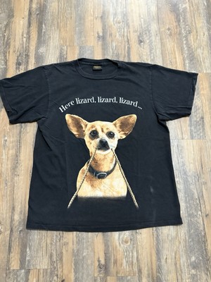 Vintage 1998 Taco Bell Godzilla Movie Promo Here Lizard Chihuahua Shirt Large-image