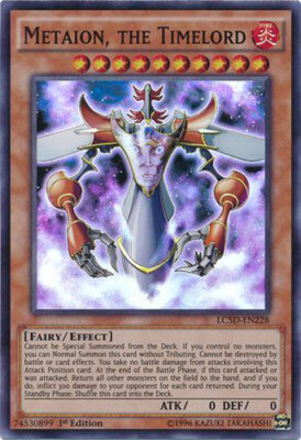 Yu-Gi-Oh Card - LC5D-EN228 - METAION, THE TIMELORD (super rare holo) - NM/Mint-image