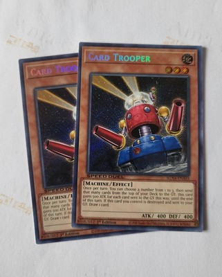 2 x Card Trooper SGX4 Speed Duel Secret Rare Holo - Yu-Gi-Oh TCG-image
