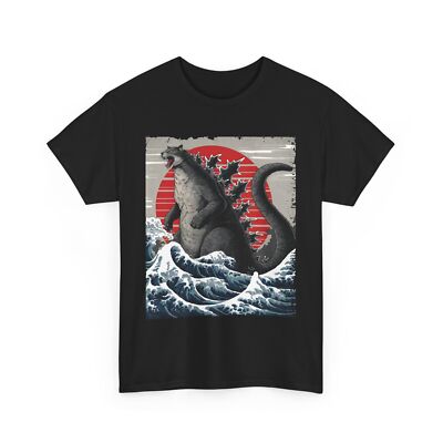 Catzilla Graphic Tee – Cool Cat Godzilla Mashup T-Shirt for Cat Lovers-image