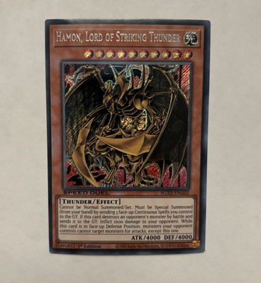 Hamon, Lord of Striking Thunder SGX3-ENG02 Speed Duel GX: Duelists of Shadows...-image