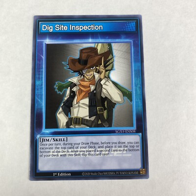 Yugioh Dig Site Inspector SGX4-ENS08  Speed Duel Midterm Destruction 1st Edition-image
