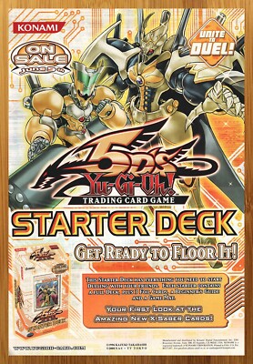 2006 Yu-Gi-Oh! 5D's TCG Starter Deck Print Ad/Poster Official Card Game Art 00s-image