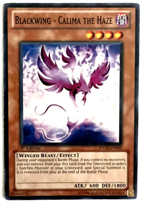 YuGiOh! - Blackwing - Calima the Haze - STOR-EN009 - 1st Edition - Common-image