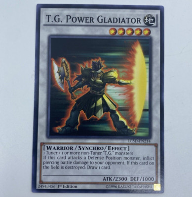 Yu-Gi-Oh! T.G. Power Gladiator [LC5D-EN214] Common 1st Edition LP-image