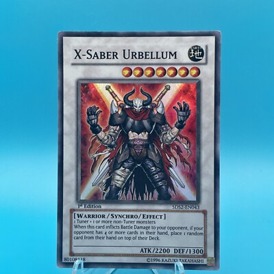 Yu-Gi-Oh! TCG X-Saber Urbellum 5D's Starter Deck 2009 5DS2-EN043 1st Edition...-image
