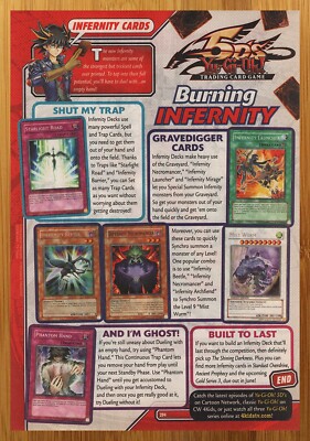 2006 Yu-Gi-Oh! TCG 5D's Infernity Vintage Print Ad/Poster CCG Card Game Art 00s-image
