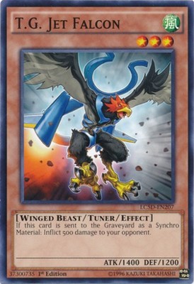 T.G. Jet Falcon - LC5D-EN207 - Common - 1st Edition Moderately Played Legendary -image