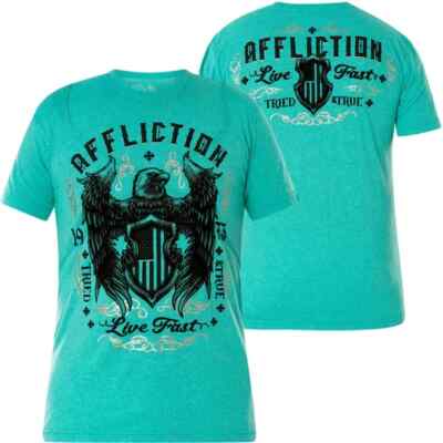 Affliction Men's Premium “CODE OF HONOR” Short Sleeve Shirt; NWT-image