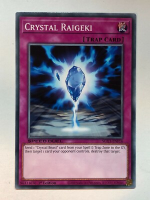 Yu-Gi-Oh! Speed Duel GX: Duel Academy Crystal Raigeki SGX1-ENF16 NM/M-image