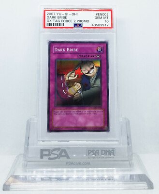 YUGIOH GX04-EN002 DARK BRIBE SUPER RARE PSA 10 GEM MINT #*-image