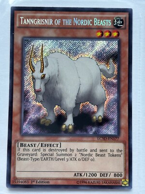 Yu-Gi-Oh Tanngrisnir of the Nordic Beasts LC5D-EN177 Secret Rare 1st Edition NM-image