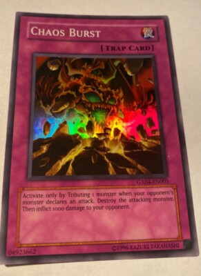 Chaos Burst - GX04-EN003 - Super Rare NM Video Game Yugioh Promo -image