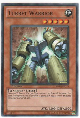 3 x Turret Warrior - 5DS3-EN015 - Common - 1st Edition Near Mint, English-image