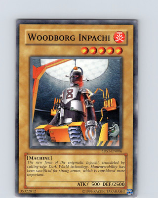 Yu-Gi-Oh TCG Woodborg Inpachi 5DS1-EN006 Unlimited Common Card Played MP-LP-image