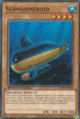 YUGIOH CARD SUBMARINEROID SGX2-ENB09 1ST EDITION COMMUN-image
