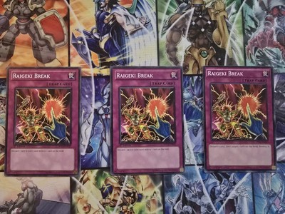 Yugioh! 3x Raigeki Break - 1st Edition - Common LP-image