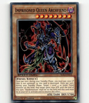 Yugioh Imprisoned Queen Archfiend Speed Duel GX: Duelists of Shadows-image