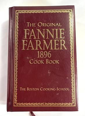 Vintage Original Fannie Farmer 1896 Cook Book The Boston Cooking School 1998-image