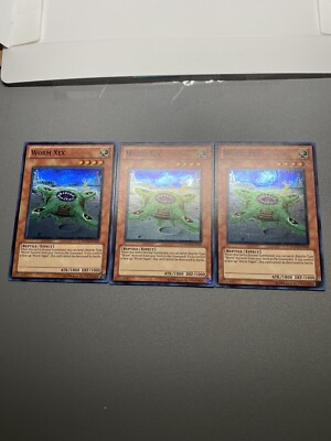 Yu-Gi-Oh! 3X Worm Xex Super Rare Unlimited HA03-EN054 HP (DAMAGED)-image