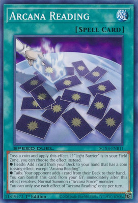 Speed Duel GX: Midterm Destruction #SGX4-ENB11 Arcana Reading-image