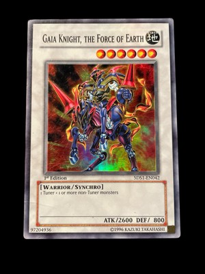 Yugioh Gaia Knight, the Force of Earth 5DS1-EN042 Super Rare 1st Ed NM-image