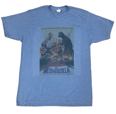 Godzilla vs Mechagodzilla Vintage Graphic Design T-shirt-image