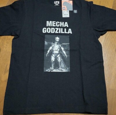 M(JPN) UNIQLO Godzilla World UT Mecha godzilla T-shirt Black from Japan Rare-image
