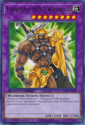 Speed Duel GX: Midterm Destruction #SGX4-ENE09 Elemental HERO Wildedge-image