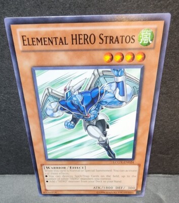 YUGIOH! LCGX-EN024 Elemental Hero Stratos - LEGENDARY COLLECTION GX! +BONUS -image