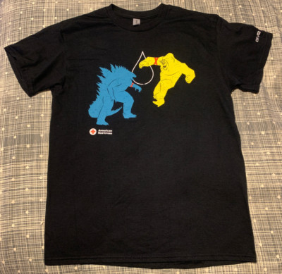 Medium American Red Cross GODZILLA x KONG The New Empire Give Blood Shirt-image