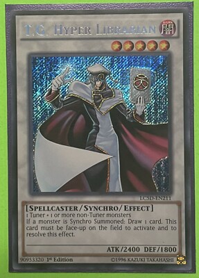 Yugioh T.G. Hyper Librarian LC5D-EN211 Secret Rare 1st Ed NM-image