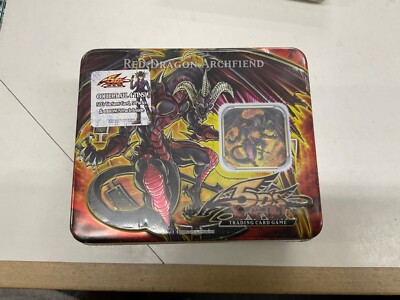 YUGIOH! 5DS GX 2008 Collector's Tin Red Dragon Archfiend Factory Sealed-image