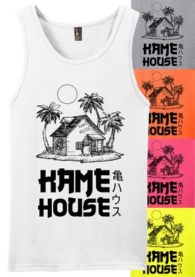Kame House Tank Top Muscle Fitness Shirt Goku Saiyan Manga Anime Naruto 90s DBZ-image