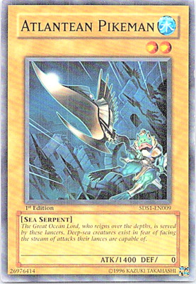 Atlantean Pikeman 5DS1-EN009 Yu-Gi-Oh! Light Play 1st Edition -image