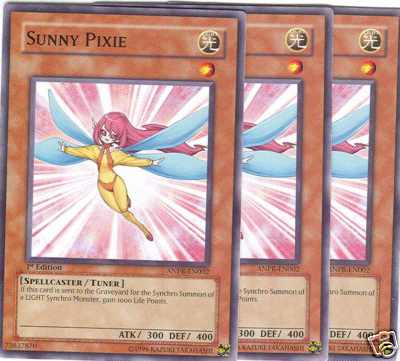ANPR EN002 UNLIMITED ED 3X SUNNY PIXIE COMMON CARDS-image