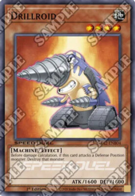 Drillroid - SGX2-ENB04 - Secret Rare - 1st Edition NM YuGiOh!  Speed Duel GX: Mi-image