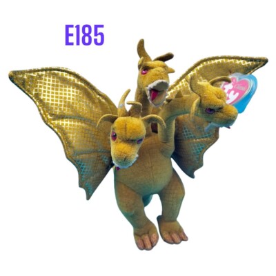 Rare E185 Ty Classic 2001 Ghidorah Japanese Plush 10