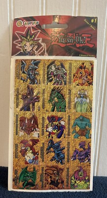 RARE Yu-Gi-Oh yugioh STICKERS 1996 Series 1 Vintage sheet NEW 2 SHEETS!-image